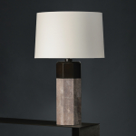 Otto Table Lamp, Natural Distress Shagreen